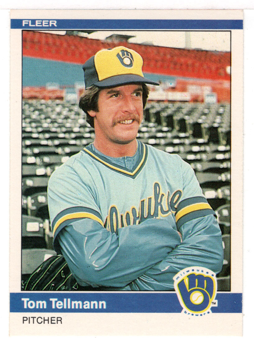 Tom Tellmann - Milwaukee Brewers (MLB Baseball Card) 1984 Fleer # 216 Mint