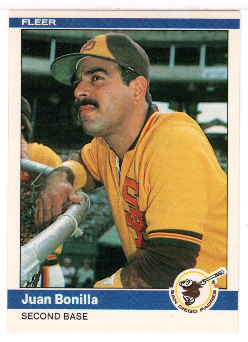 Juan Bonilla - San Diego Padres (MLB Baseball Card) 1984 Fleer # 295 Mint