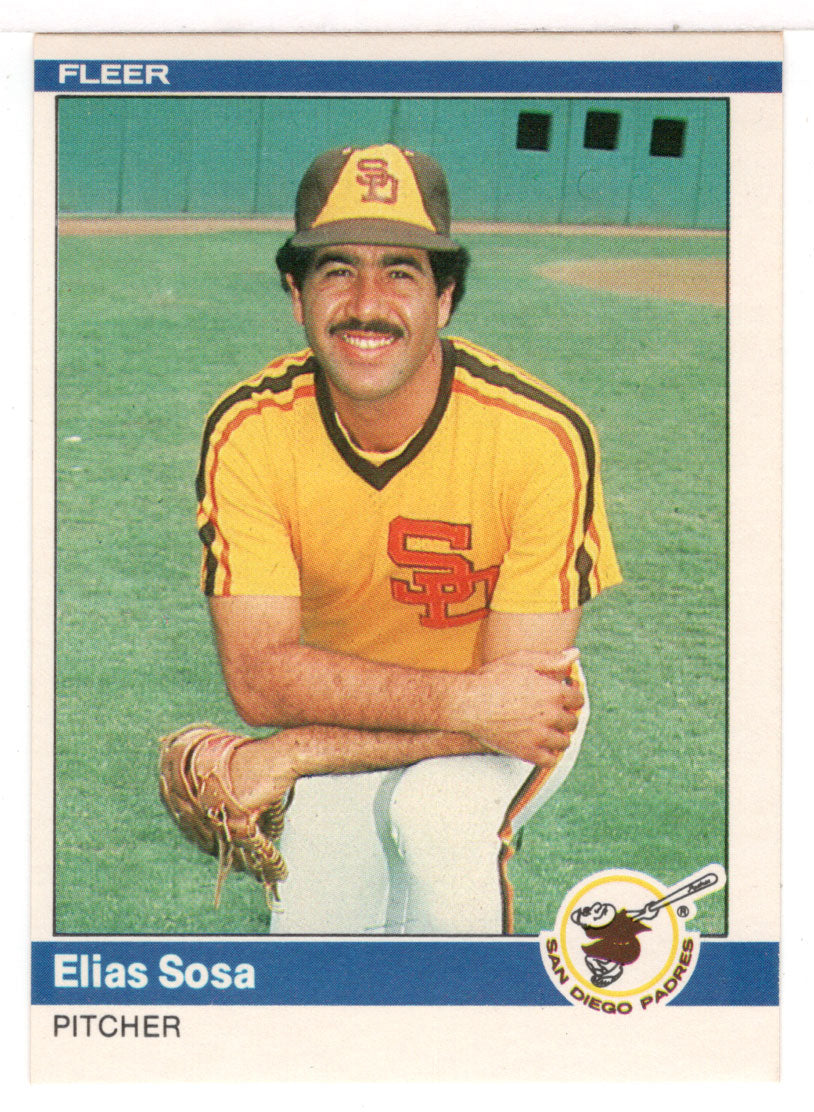 Elias Sosa - San Diego Padres (MLB Baseball Card) 1984 Fleer # 313 Mint