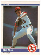 Neil Allen - St. Louis Cardinals (MLB Baseball Card) 1984 Fleer # 318 Mint