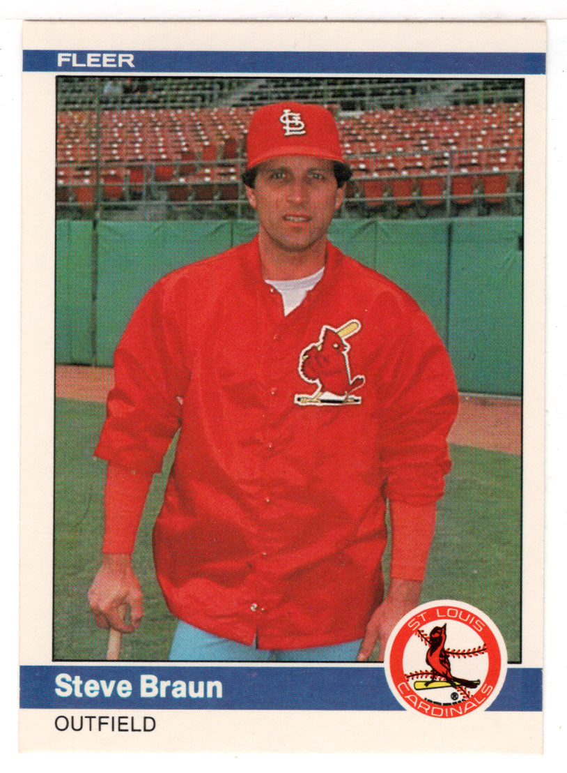 Steve Braun - St. Louis Cardinals (MLB Baseball Card) 1984 Fleer # 320 Mint