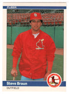 Steve Braun - St. Louis Cardinals (MLB Baseball Card) 1984 Fleer # 320 Mint