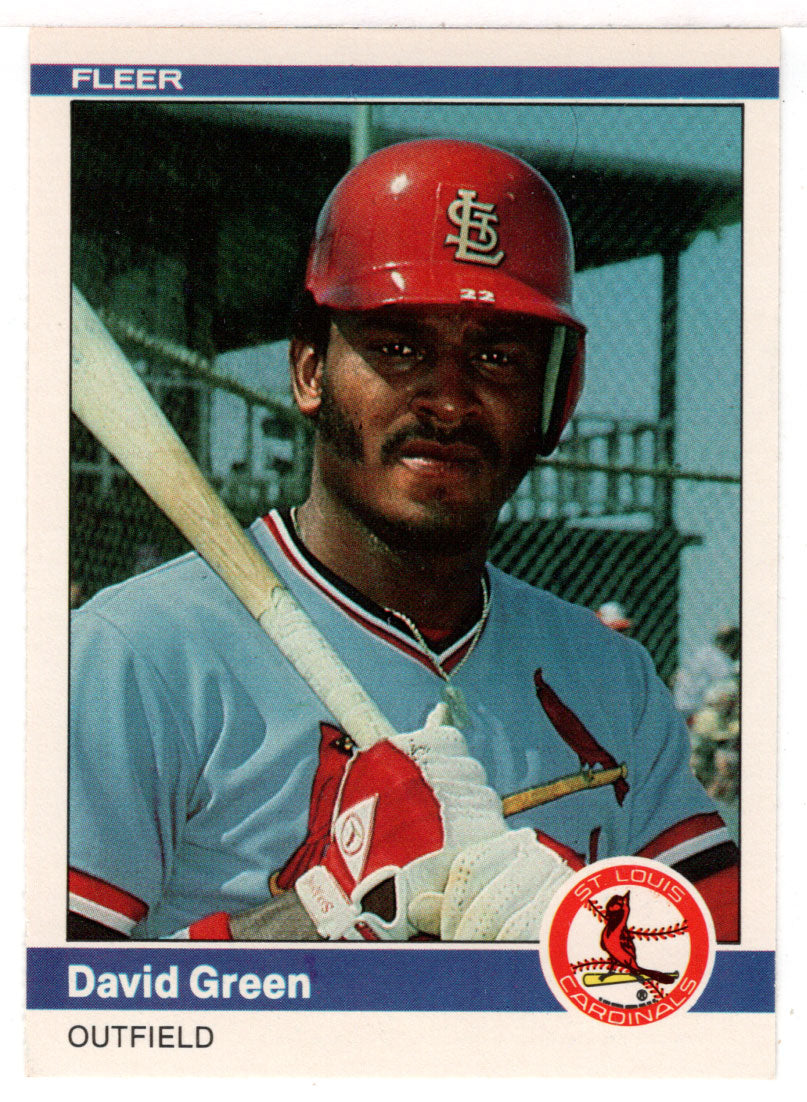 David Green - St. Louis Cardinals (MLB Baseball Card) 1984 Fleer # 323 Mint