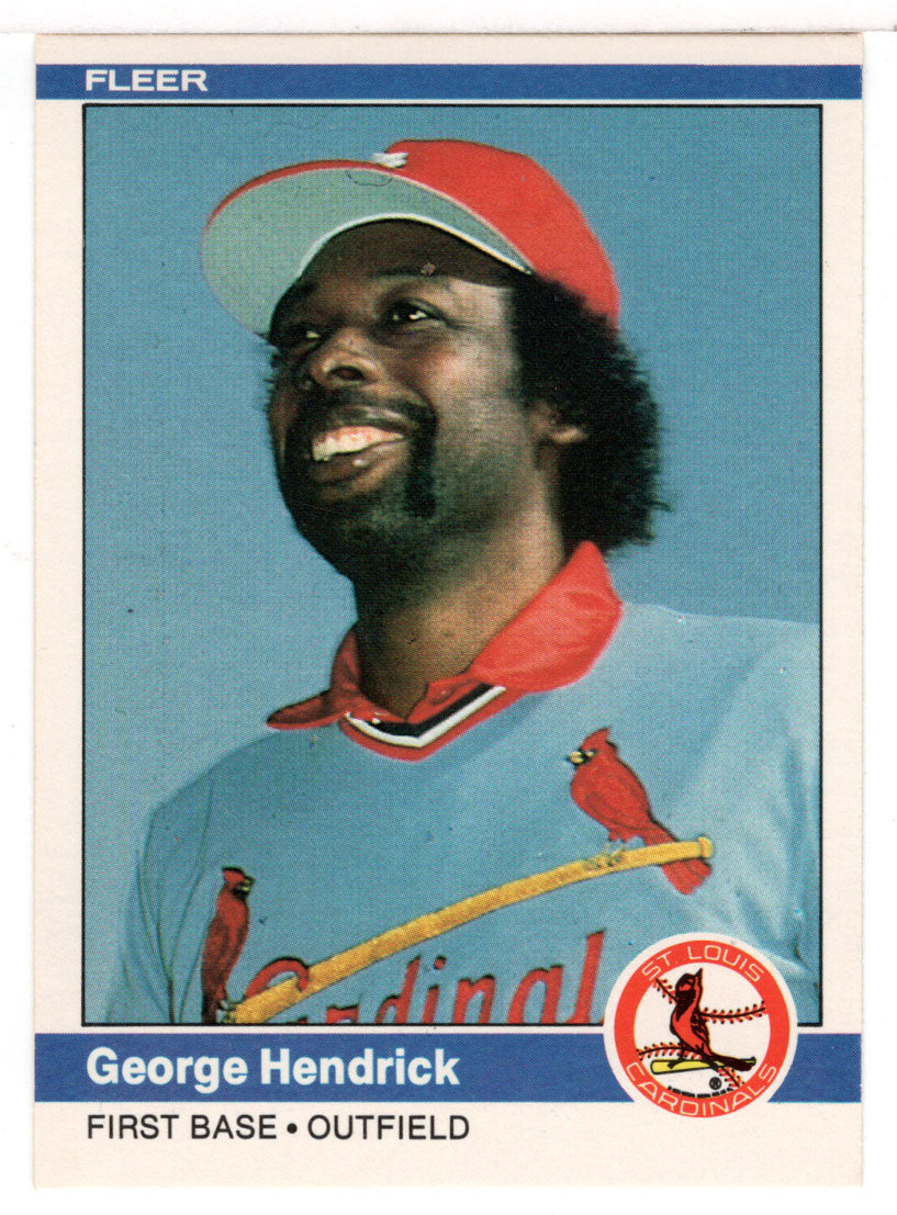 George Hendrick - St. Louis Cardinals (MLB Baseball Card) 1984 Fleer # 324 Mint