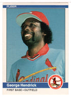 George Hendrick - St. Louis Cardinals (MLB Baseball Card) 1984 Fleer # 324 Mint