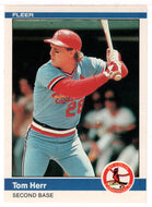 Tom Herr - St. Louis Cardinals (MLB Baseball Card) 1984 Fleer # 325 Mint