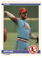 Jeff Lahti - St. Louis Cardinals (MLB Baseball Card) 1984 Fleer # 327 Mint