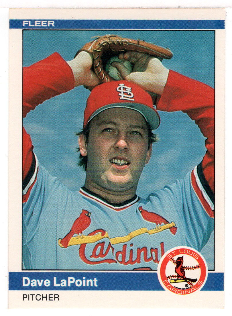 Dave LaPoint - St. Louis Cardinals (MLB Baseball Card) 1984 Fleer # 328 Mint