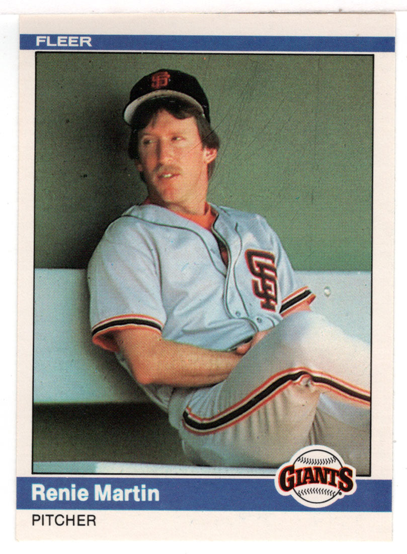 Renie Martin - San Francisco Giants (MLB Baseball Card) 1984 Fleer # 381 Mint