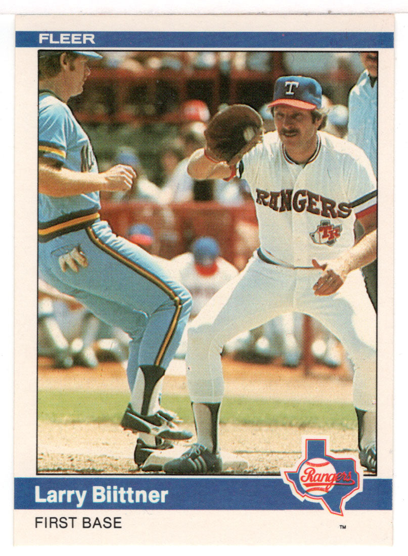 Larry Biittner - Texas Rangers (MLB Baseball Card) 1984 Fleer # 414 Mint