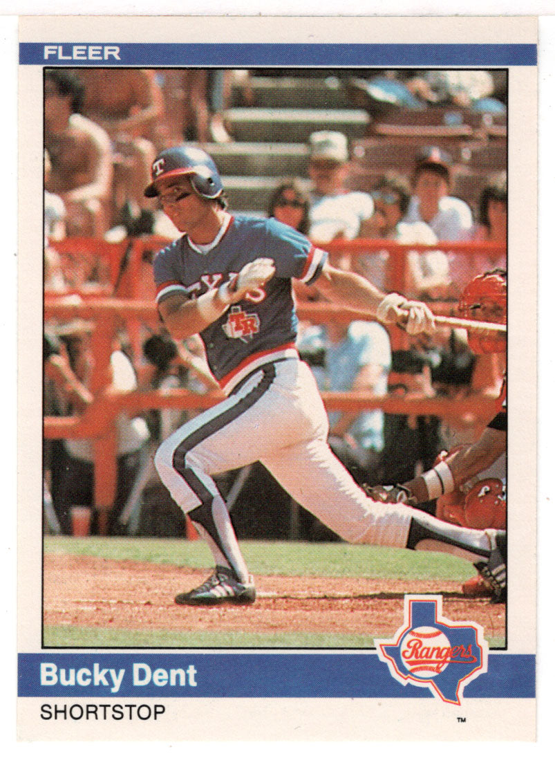 Bucky Dent - Texas Rangers (MLB Baseball Card) 1984 Fleer # 417 Mint