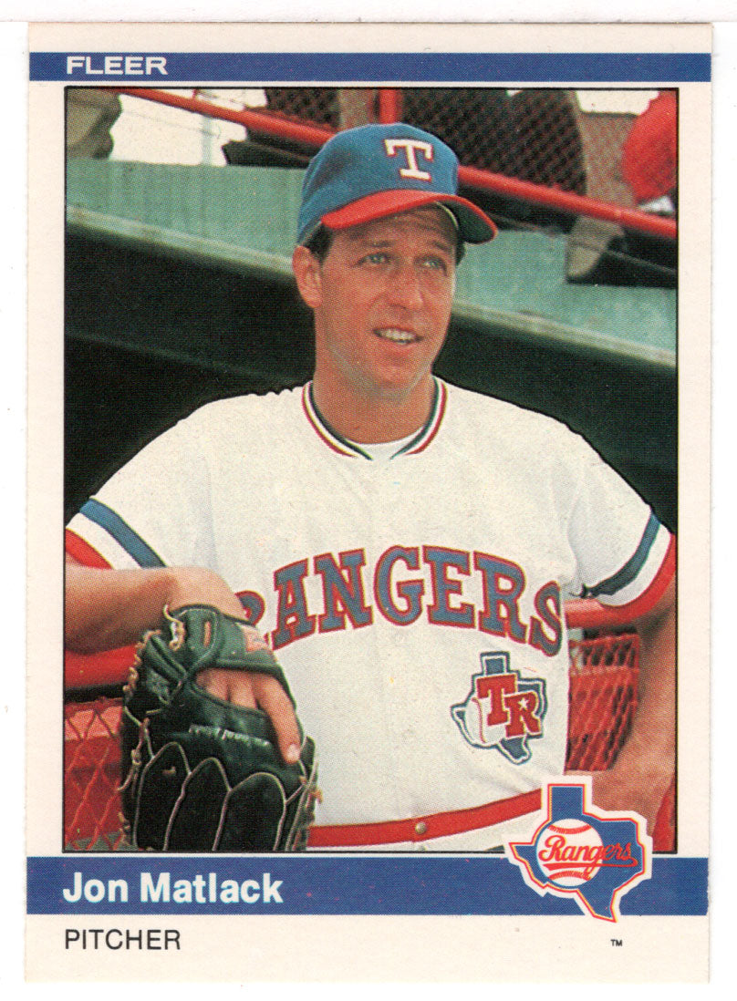 Jon Matlack - Texas Rangers (MLB Baseball Card) 1984 Fleer # 422 Mint