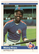 Mickey Rivers - Texas Rangers (MLB Baseball Card) 1984 Fleer # 425 Mint
