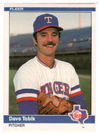 Dave Tobik - Texas Rangers (MLB Baseball Card) 1984 Fleer # 433 Mint