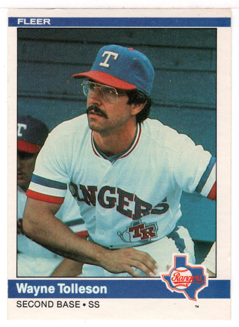 Wayne Tolleson - Texas Rangers (MLB Baseball Card) 1984 Fleer # 434 Mint