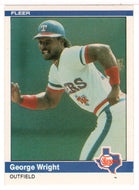George Wright - Texas Rangers (MLB Baseball Card) 1984 Fleer # 435 Mint