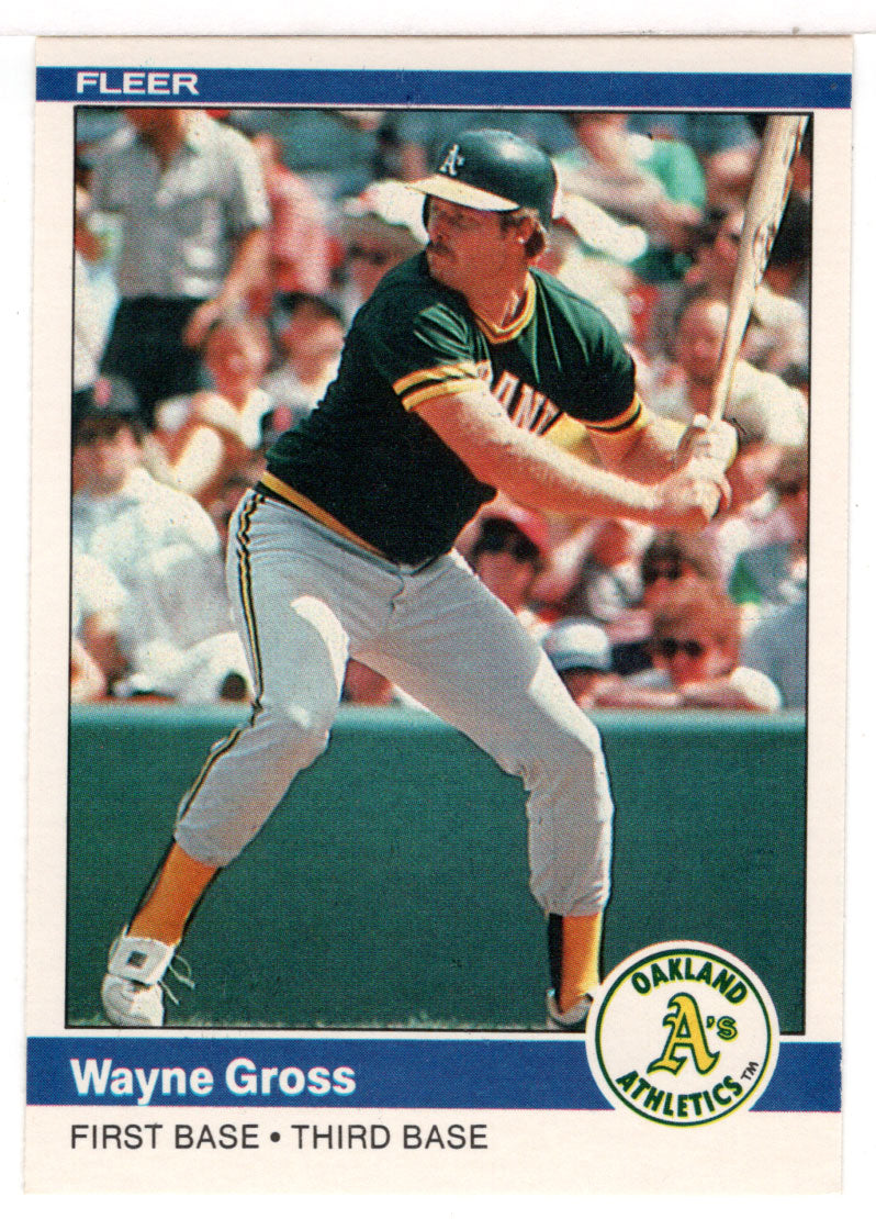 Wayne Gross - Oakland Athletics (MLB Baseball Card) 1984 Fleer # 444 Mint