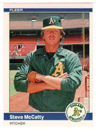 Steve McCatty - Oakland Athletics (MLB Baseball Card) 1984 Fleer # 454 Mint