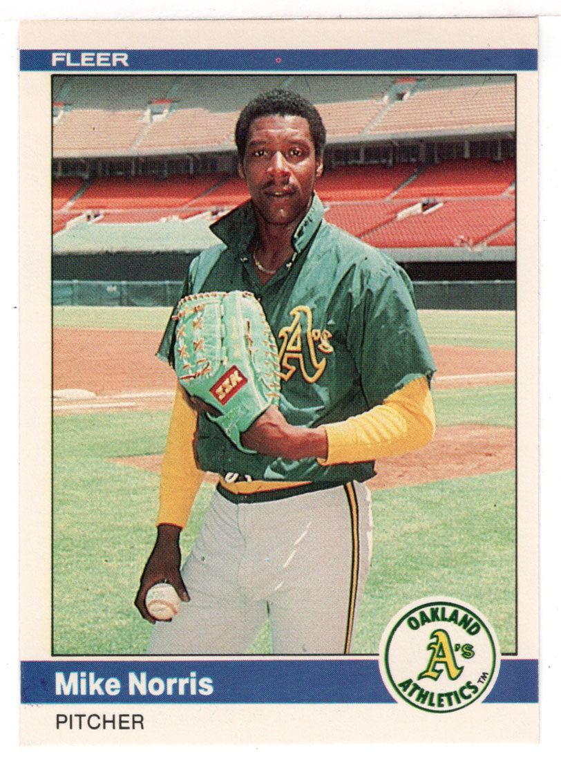 Mike Norris - Oakland Athletics (MLB Baseball Card) 1984 Fleer # 457 Mint