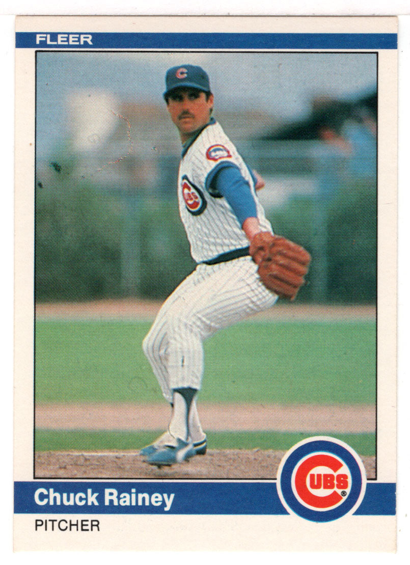 Chuck Rainey - Chicago Cubs (MLB Baseball Card) 1984 Fleer # 502 Mint