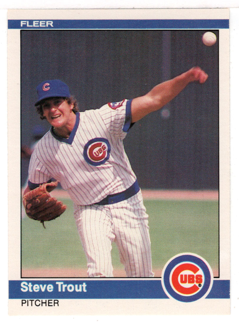 Steve Trout - Chicago Cubs (MLB Baseball Card) 1984 Fleer # 506 Mint