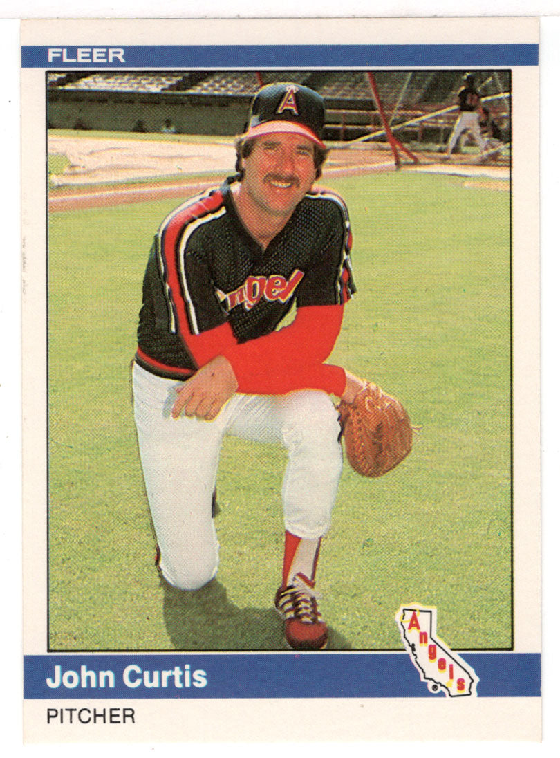 John Curtis - California Angels (MLB Baseball Card) 1984 Fleer # 513 Mint