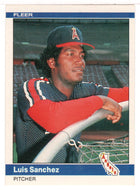 Luis Sanchez - California Angels (MLB Baseball Card) 1984 Fleer # 527 Mint