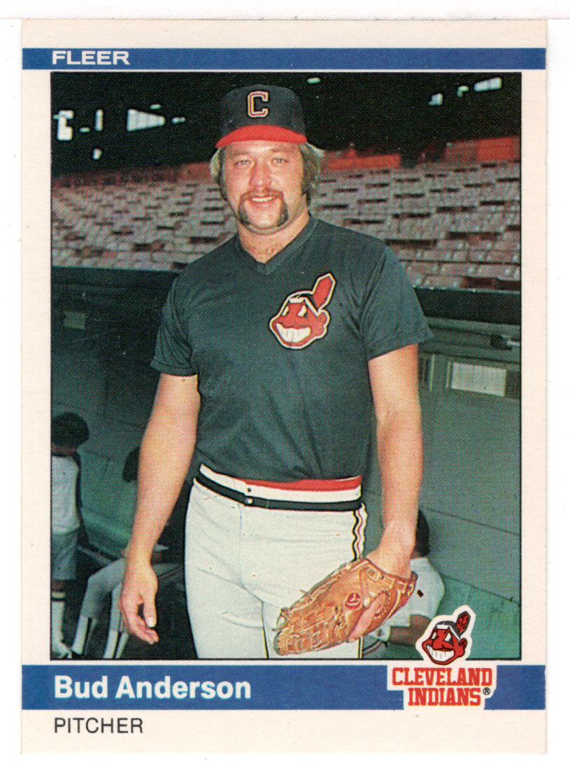Bud Anderson - Cleveland Indians (MLB Baseball Card) 1984 Fleer # 533 Mint