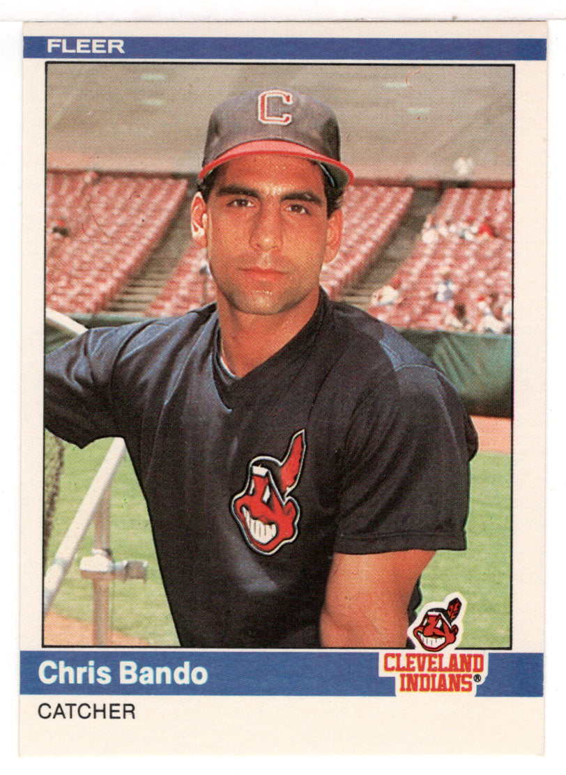 Chris Bando - Cleveland Indians (MLB Baseball Card) 1984 Fleer # 534 Mint