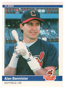 Alan Bannister - Cleveland Indians (MLB Baseball Card) 1984 Fleer # 535 Mint