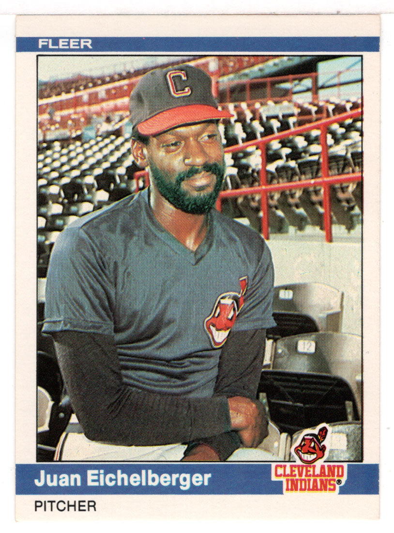 Juan Eichelberger - Cleveland Indians (MLB Baseball Card) 1984 Fleer # 539 Mint