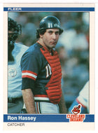 Ron Hassey - Cleveland Indians (MLB Baseball Card) 1984 Fleer # 545 Mint
