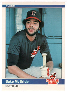 Bake McBride - Cleveland Indians (MLB Baseball Card) 1984 Fleer # 547 Mint