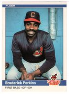 Broderick Perkins - Cleveland Indians (MLB Baseball Card) 1984 Fleer # 548 Mint