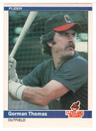 Gorman Thomas - Cleveland Indians (MLB Baseball Card) 1984 Fleer # 553 Mint