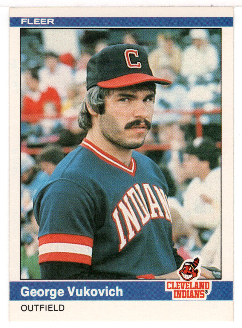 George Vukovich - Cleveland Indians (MLB Baseball Card) 1984 Fleer # 555 Mint