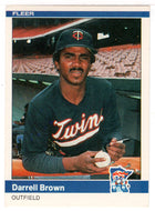Darrell Brown RC - Minnesota Twins (MLB Baseball Card) 1984 Fleer # 556 Mint