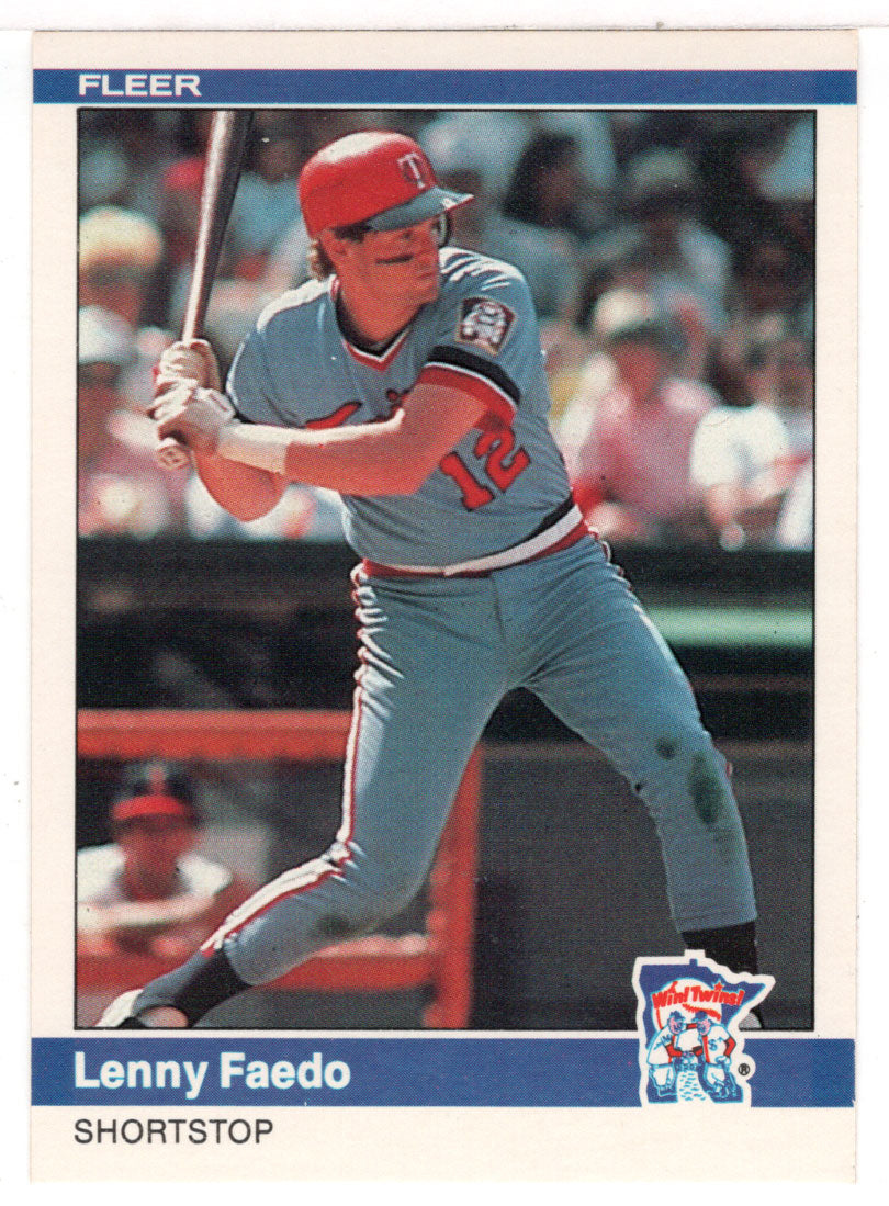 Lenny Faedo - Minnesota Twins (MLB Baseball Card) 1984 Fleer # 563 Mint