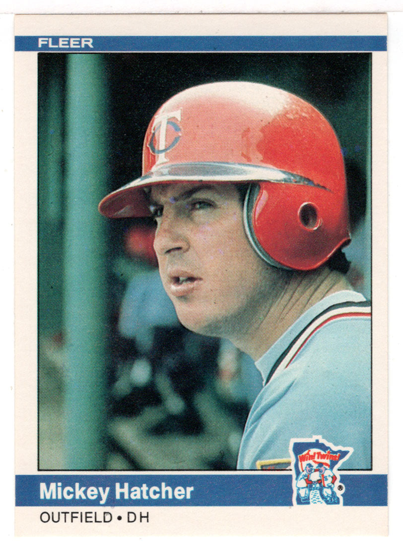 Mickey Hatcher - Minnesota Twins (MLB Baseball Card) 1984 Fleer # 566 Mint