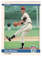 Ken Schrom - Minnesota Twins (MLB Baseball Card) 1984 Fleer # 572 Mint