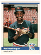 Ron Washington - Minnesota Twins (MLB Baseball Card) 1984 Fleer # 577 Mint