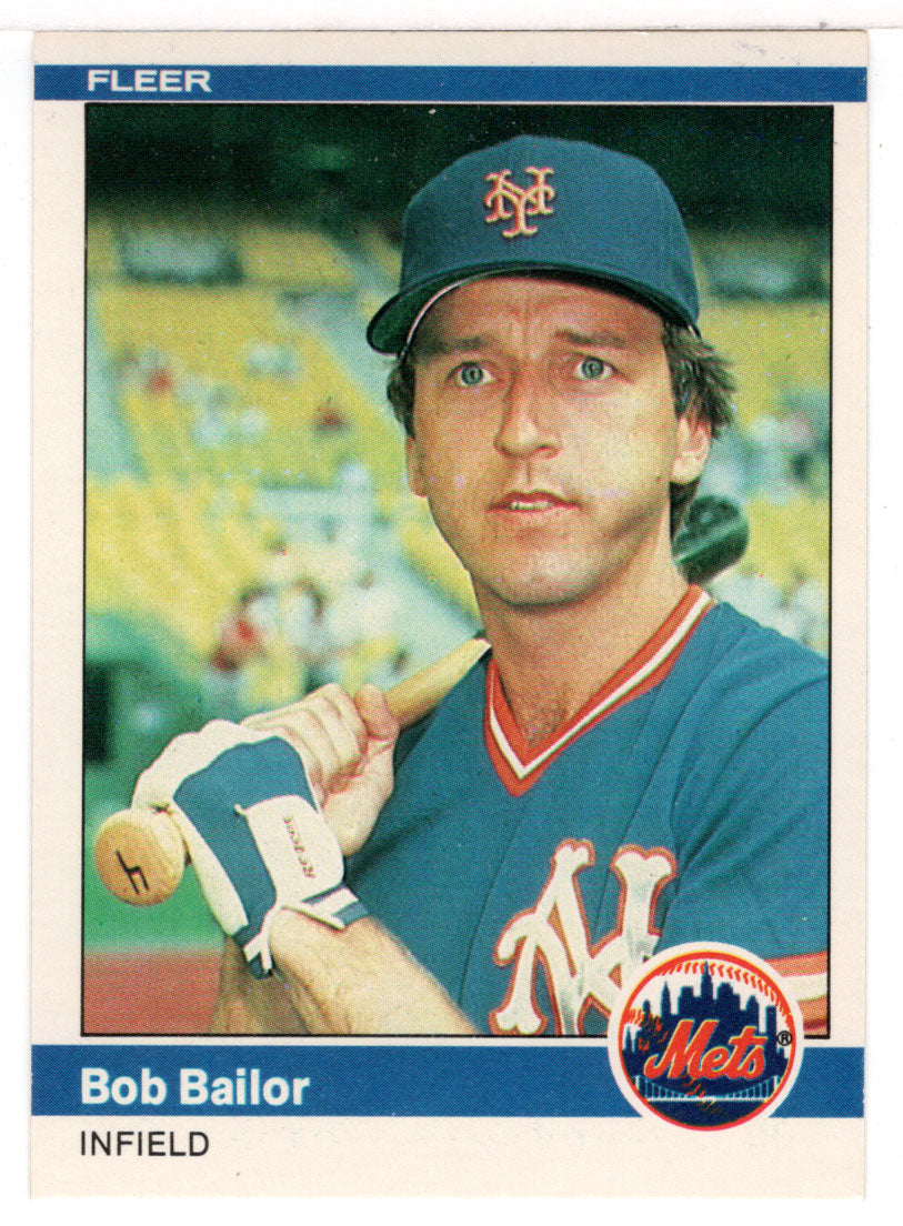 Bob Bailor - New York Mets (MLB Baseball Card) 1984 Fleer # 580 Mint