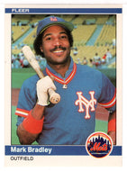 Mark Bradley RC - New York Mets (MLB Baseball Card) 1984 Fleer # 581 Mint