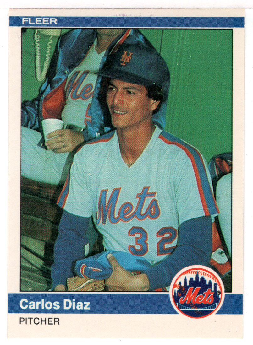 Carlos Diaz - New York Mets (MLB Baseball Card) 1984 Fleer # 583 Mint