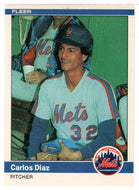 Carlos Diaz - New York Mets (MLB Baseball Card) 1984 Fleer # 583 Mint