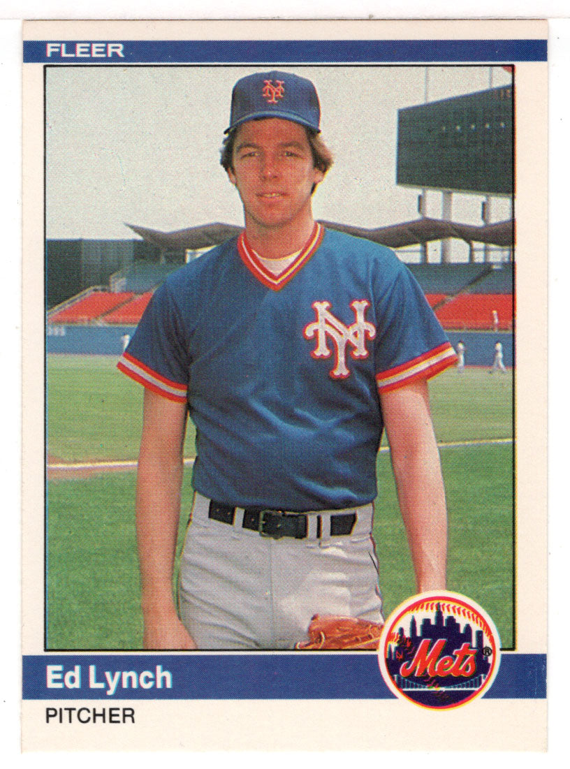 Ed Lynch - New York Mets (MLB Baseball Card) 1984 Fleer # 591 Mint