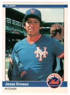 Jesse Orosco - New York Mets (MLB Baseball Card) 1984 Fleer # 593 Mint