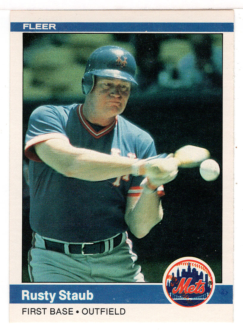 Rusty Staub - New York Mets (MLB Baseball Card) 1984 Fleer # 597 Mint