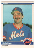 Craig Swan - New York Mets (MLB Baseball Card) 1984 Fleer # 600 Mint