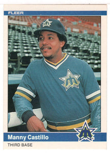 Manny Castillo - Seattle Mariners (MLB Baseball Card) 1984 Fleer